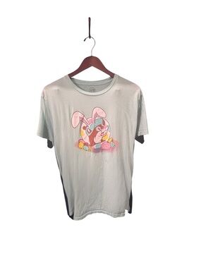 Buc-ee's Light Blue Kid’s Medium (10-12yo) Easter SSShirt. A comfy worn-in feel!